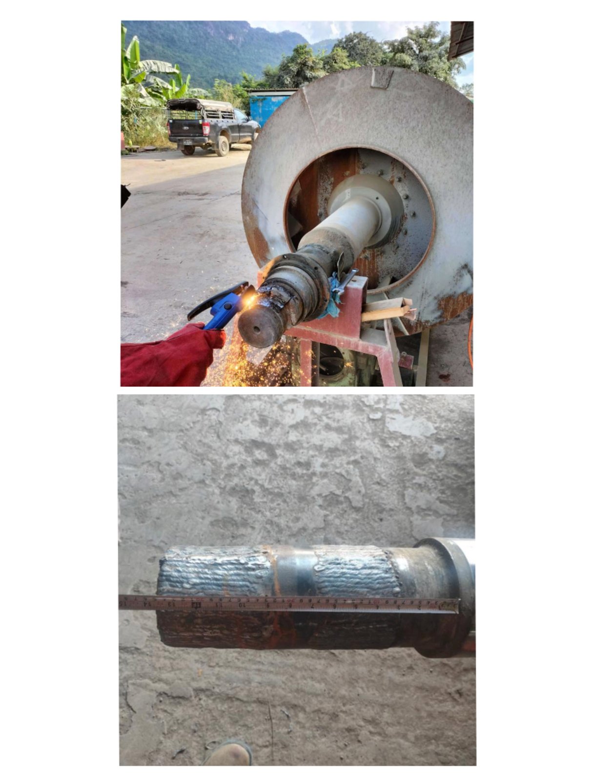 Fan Impeller and Shaft repairing 3